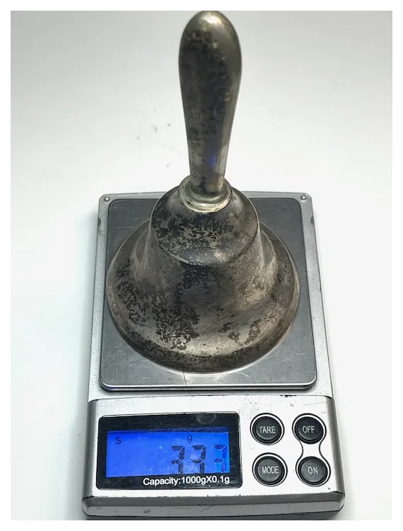Vintage Boardman Sterling Silver School House/ Dinner Bell - 6