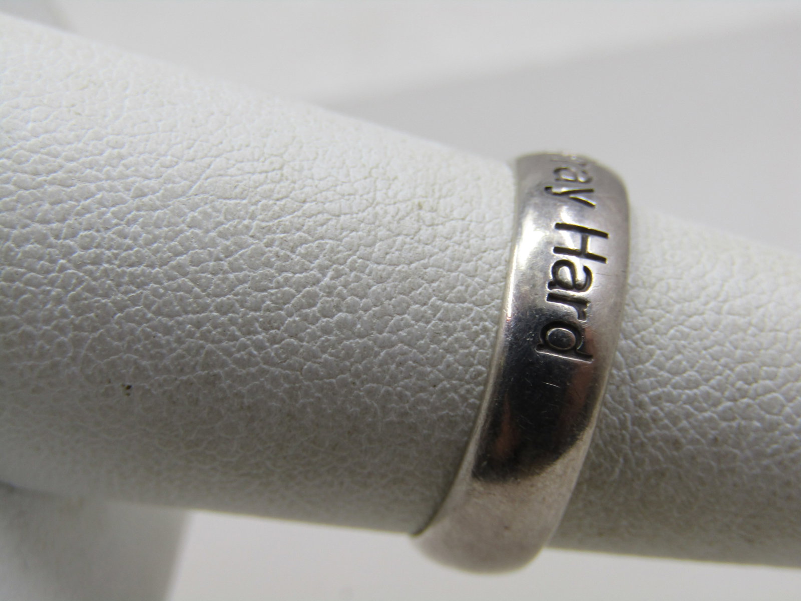 Vintage Sterling Pray Hard Ring, Wedding Band, Sz. 7 - 3