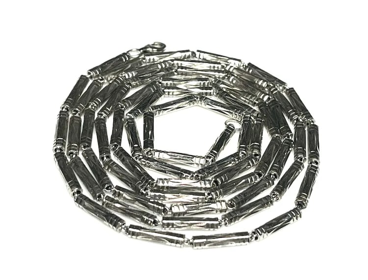 Estate Sterling Silver Ornate Necklace - 2