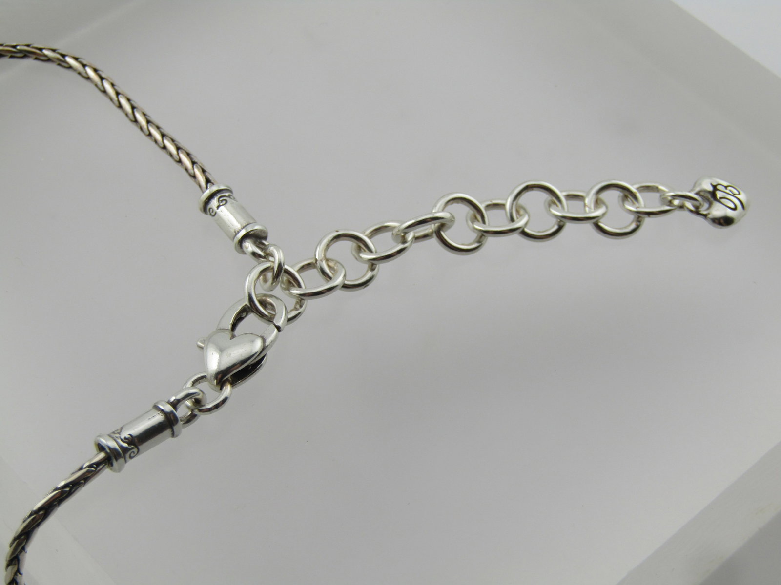 Brighton Double Heart Lariat Necklace, 18"-20", 1990's - 7