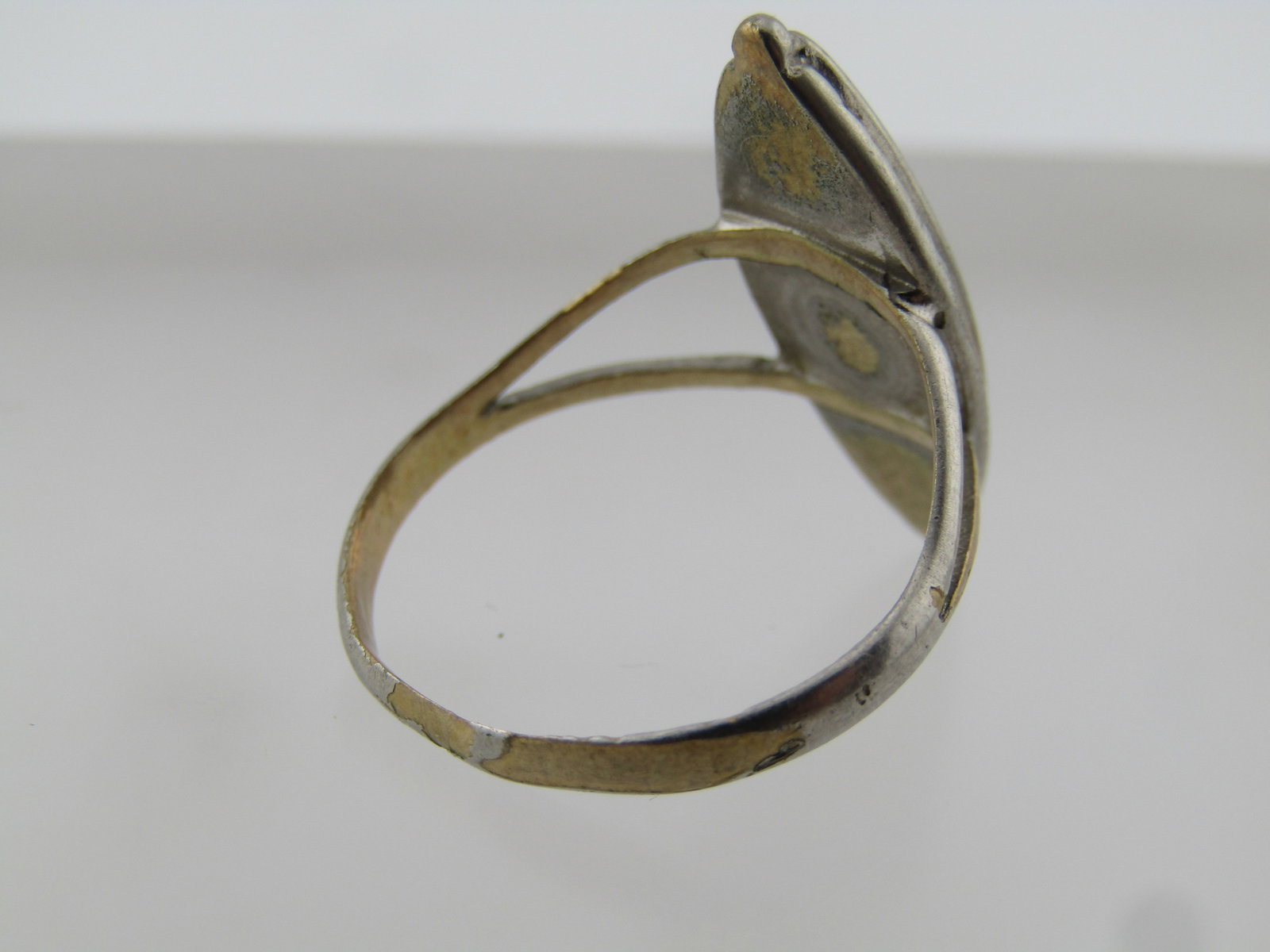 Vintage Southwestern Faux Onyx Ring, Sz. 8.5, 1960's-1970's - 4