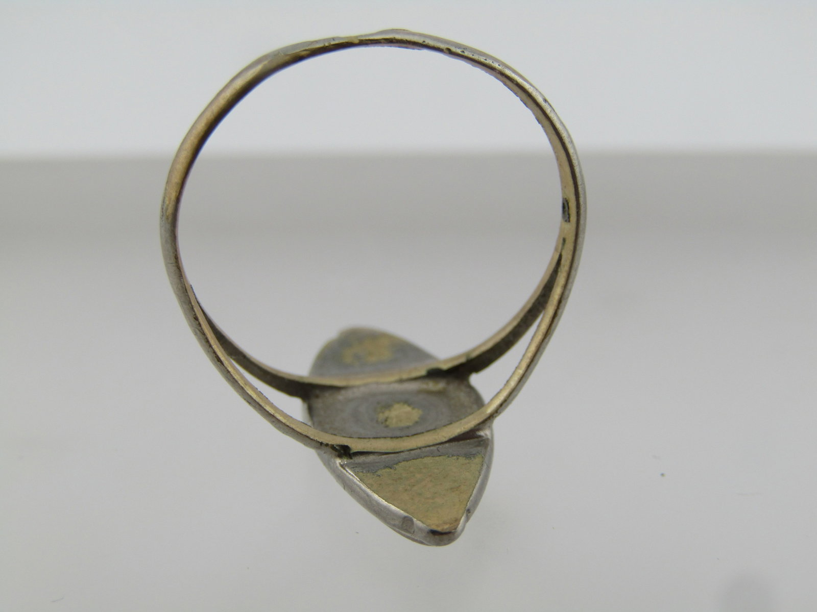 Vintage Southwestern Faux Onyx Ring, Sz. 8.5, 1960's-1970's - 5