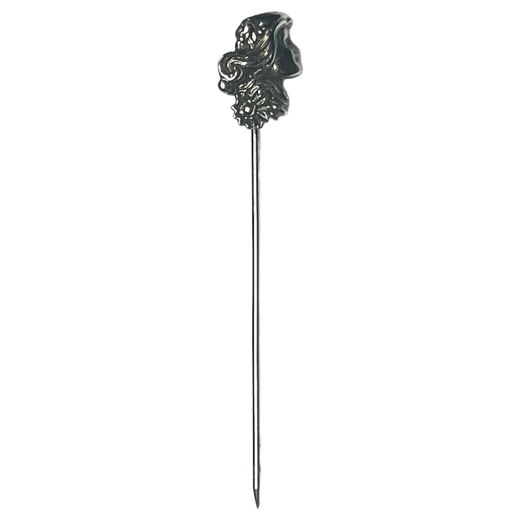 Vintage Art Nouveau Lady 12k GF Stickpin: Title: Vintage Art Nouveau Lady 12k GF Stickpin Description: Vintage Art Nouveau Lady 12k GF Stickpin. Hallmarked 1/20 12k GF. Weighs 1.9 grams. Measures Approx. 2.5 x .25 inches Date/Period: Vintage