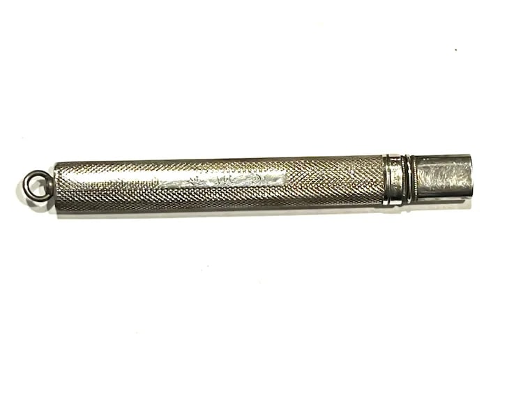 Edwardian Silver Carpenters Pencil Case/Pendant - 5