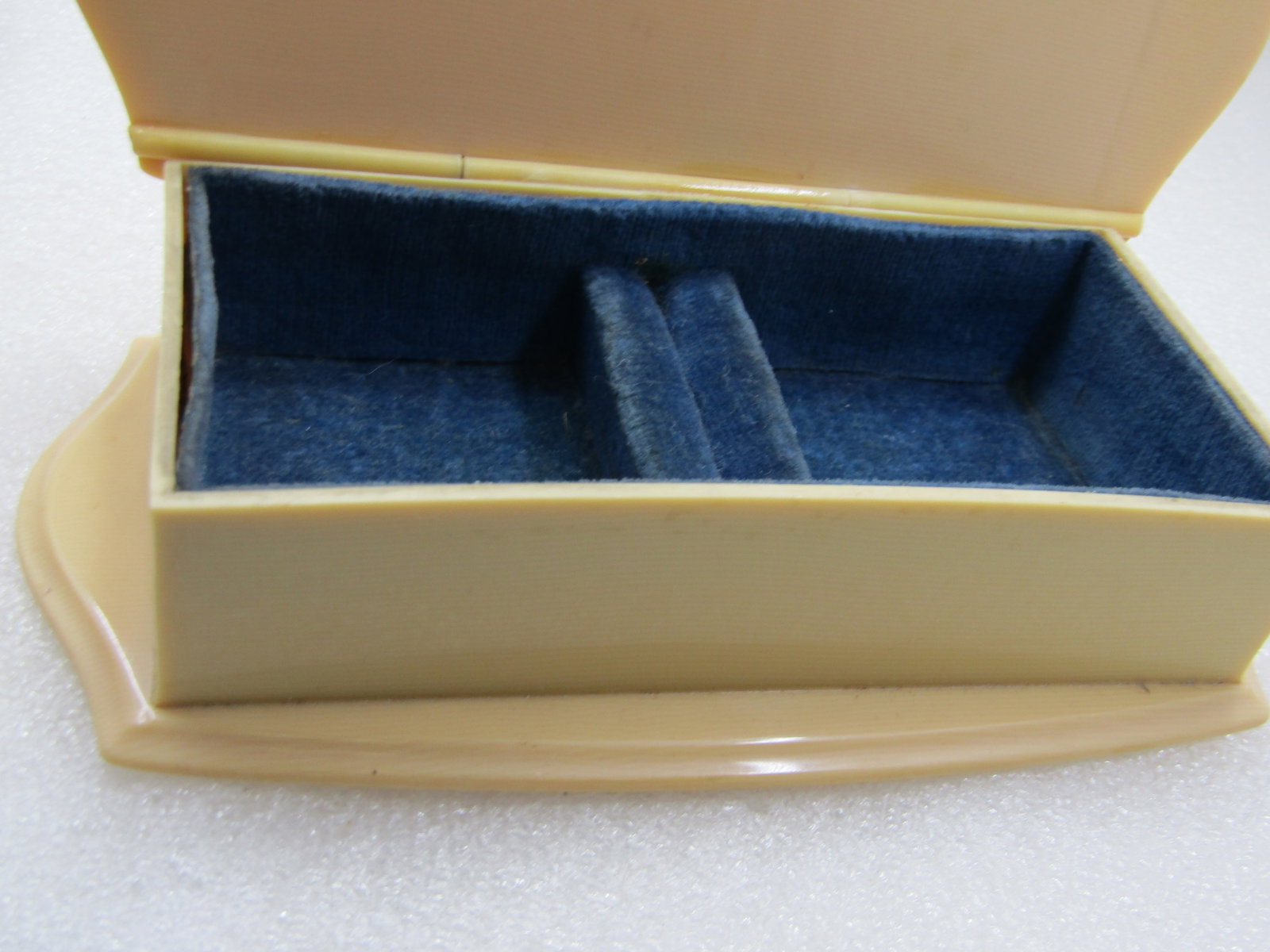 Art Deco Celluloid Jewelry Trinket Box, Velvet Lined - 4