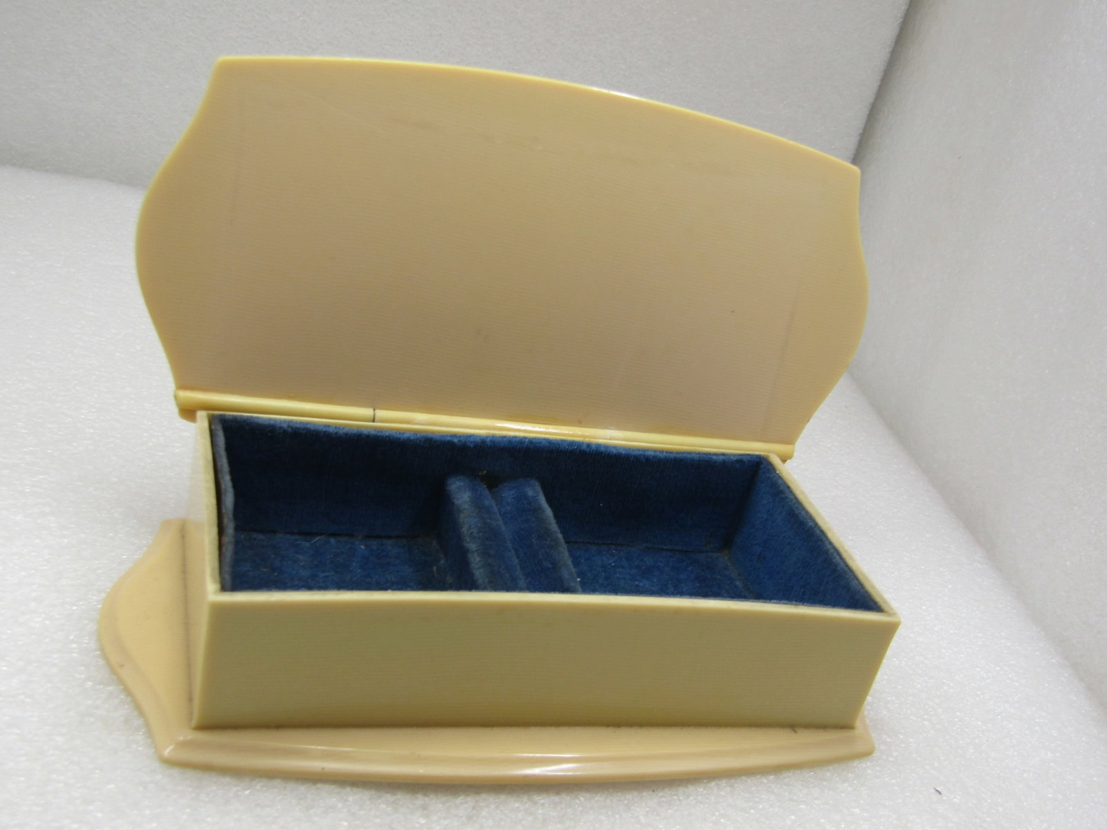 Art Deco Celluloid Jewelry Trinket Box, Velvet Lined - 5