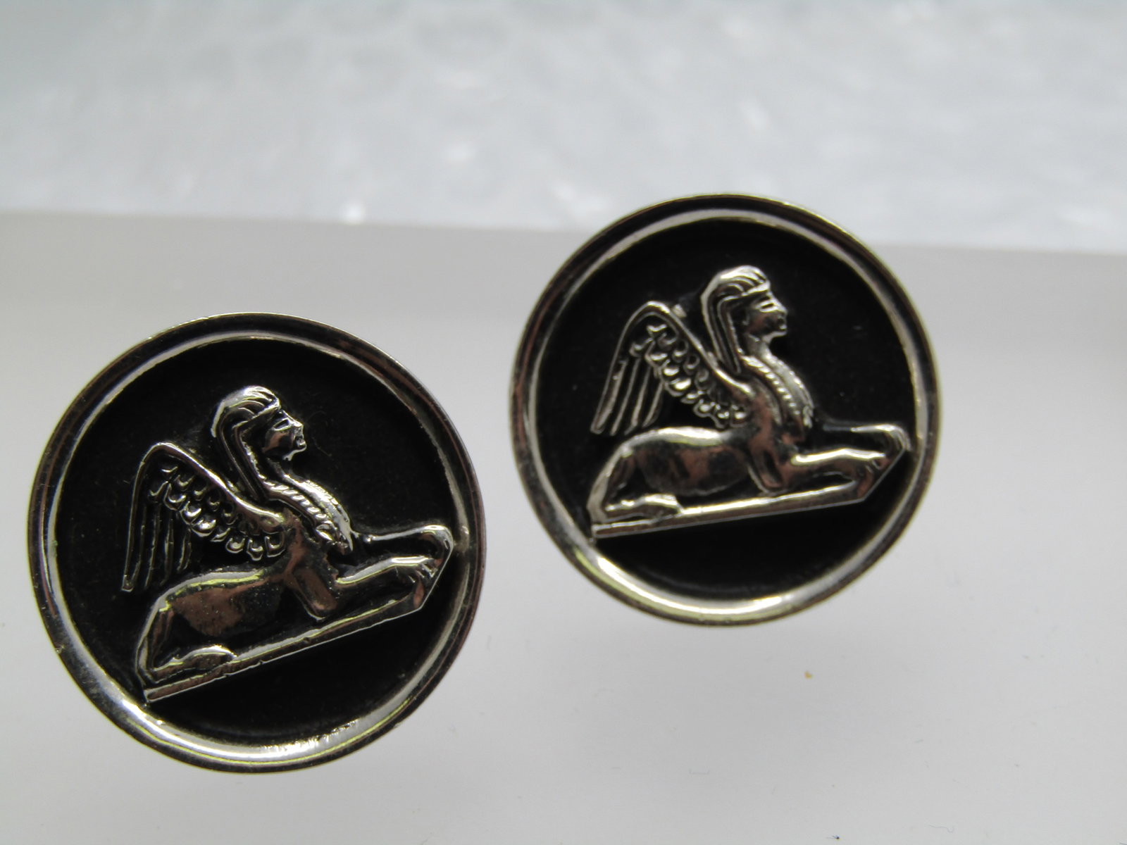 Vintage Egyptian Sphinx Cufflinks, 1960's-1970's - 2