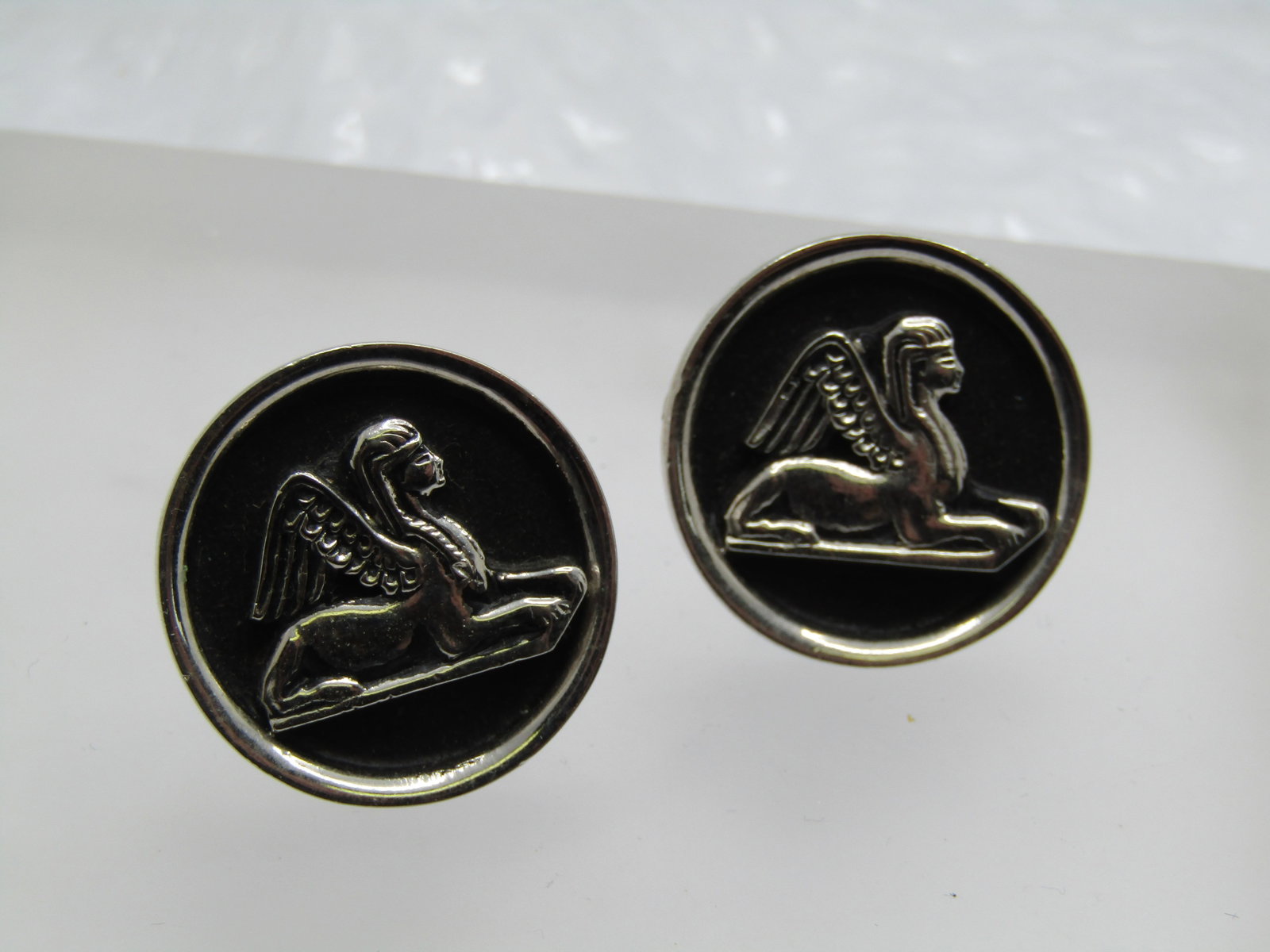 Vintage Egyptian Sphinx Cufflinks, 1960's-1970's - 3