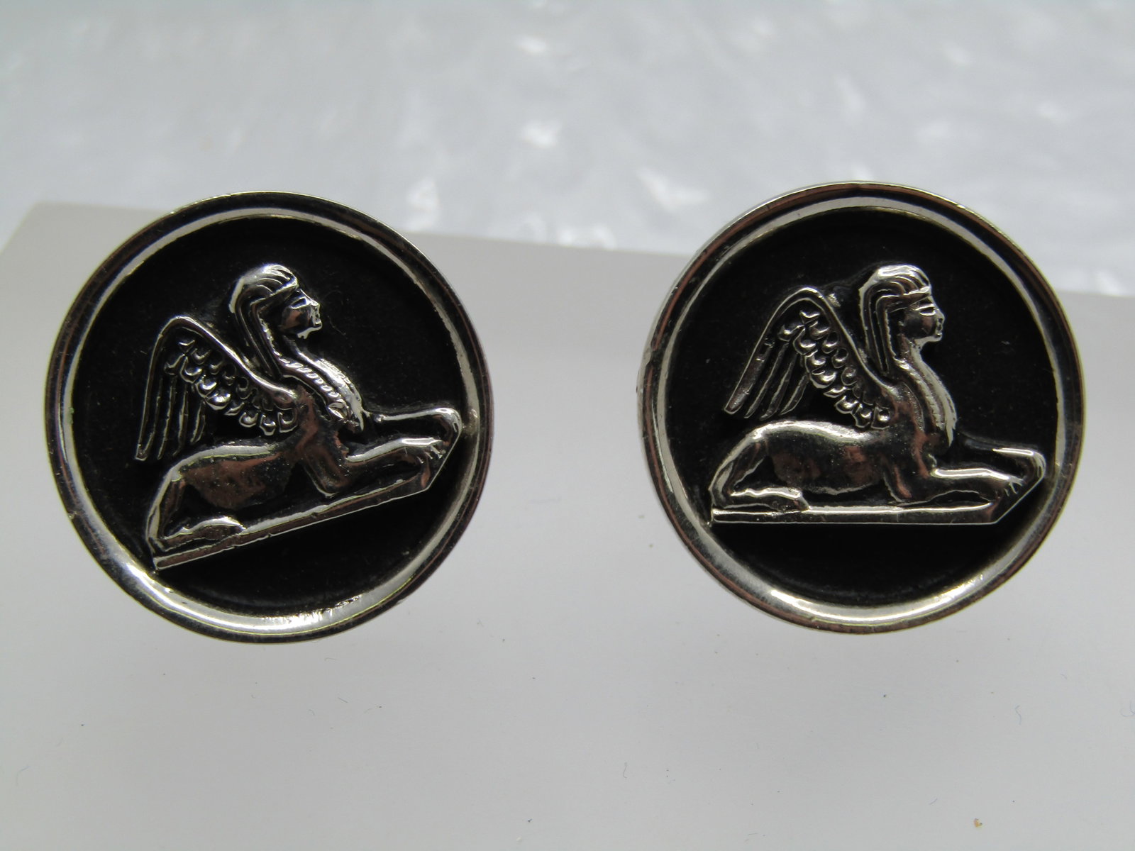 Vintage Egyptian Sphinx Cufflinks, 1960's-1970's - 4
