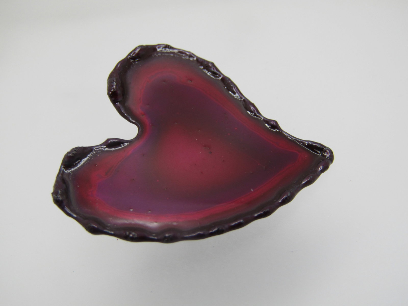 Enameled Mod Brooch, Hand Made Heart 1-3/8" - 4