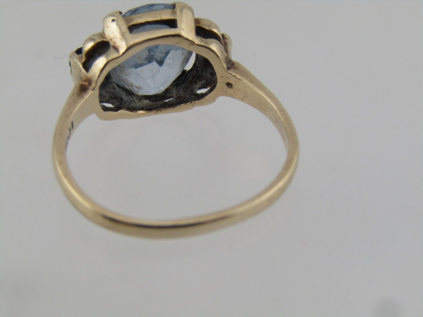 Vintage Sterling Faux Turquoise Ring, Sz. 10, Avon, 1980's-1990's - 6