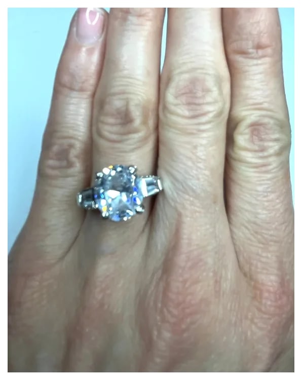 Vintage Estate Oversized Statement Filigree Engagement Ring - 6