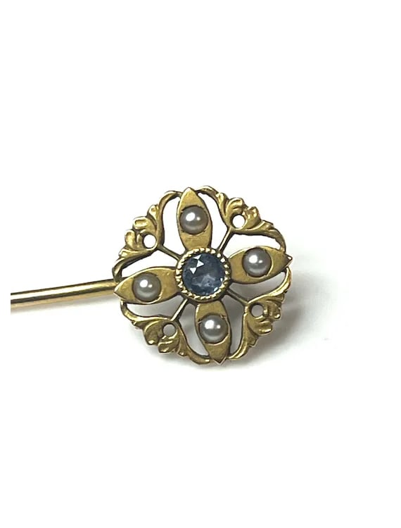 Edwardian 14K Gold Stickpin - 3