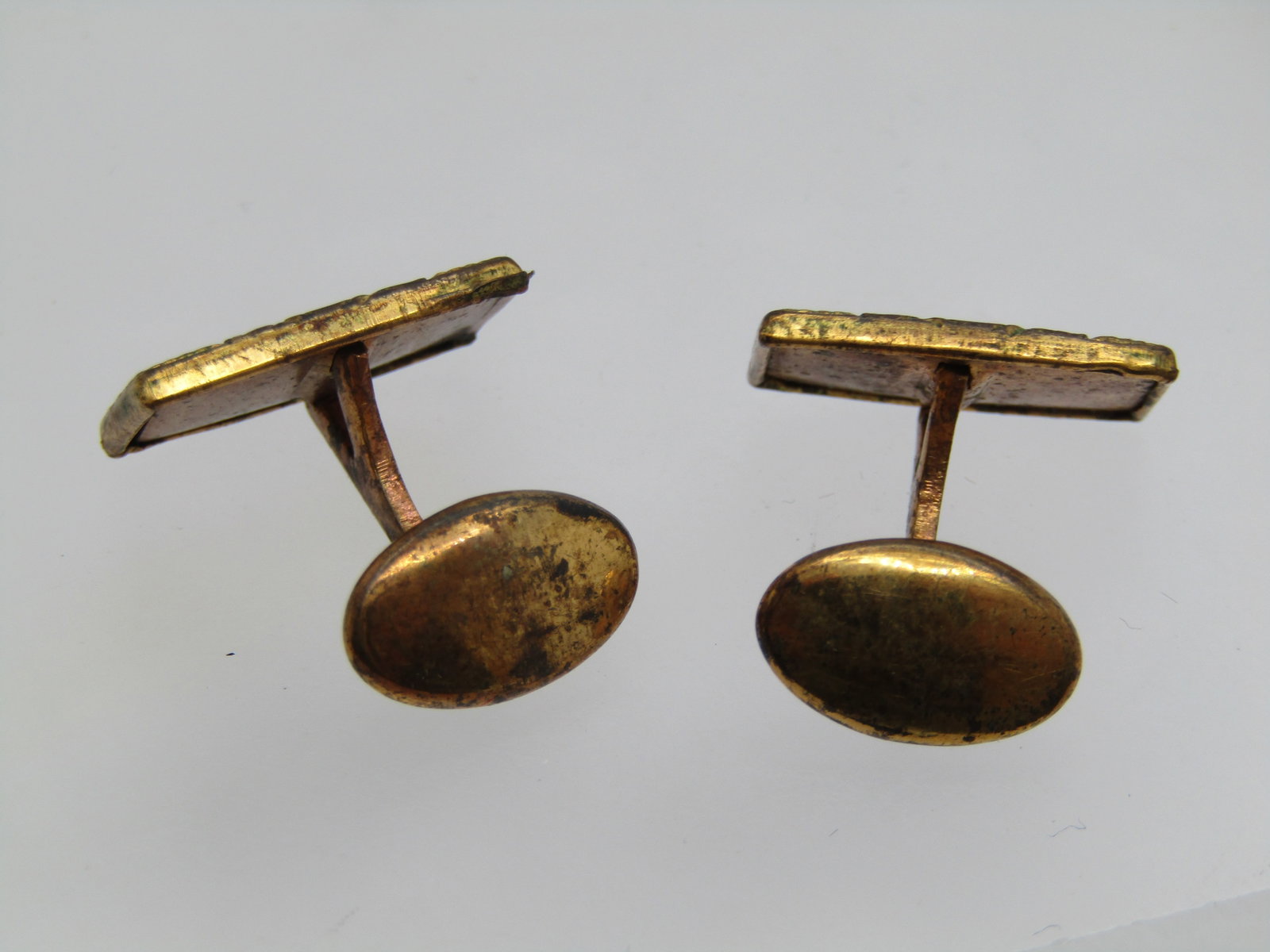 Vintage Engraved Cufflinks, Art Deco, 1920's-1930's - 5