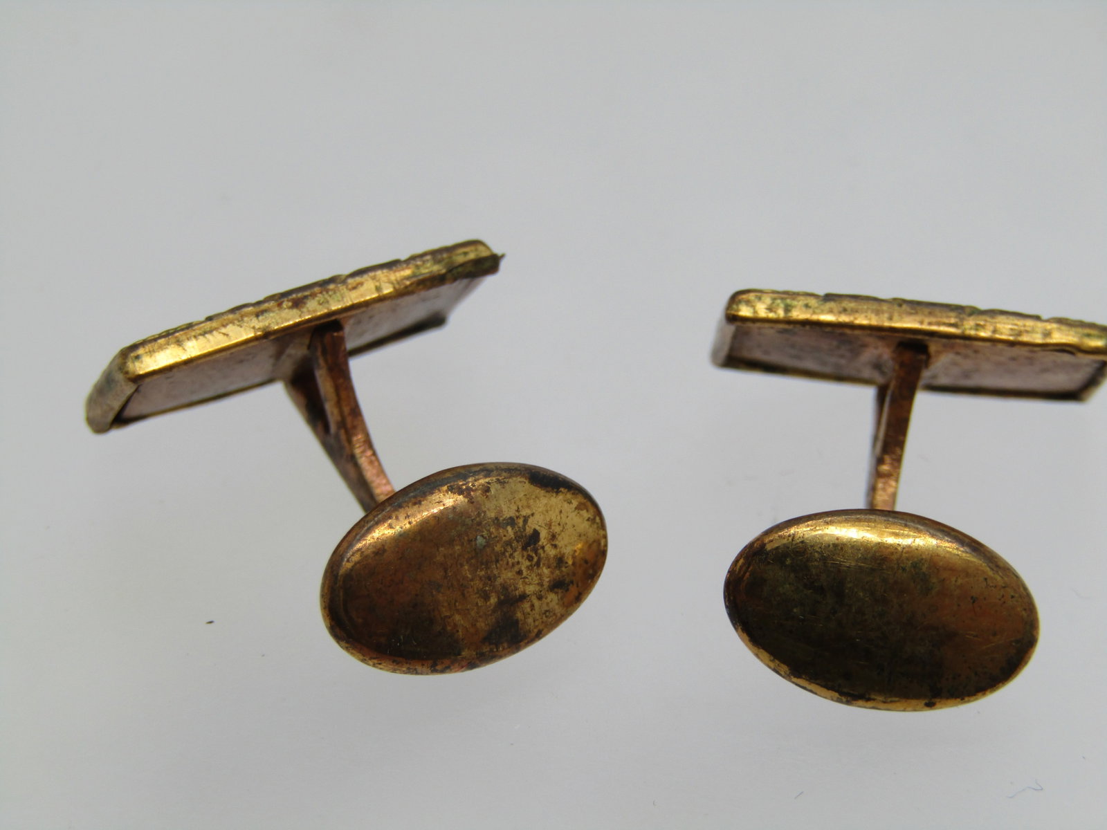Vintage Engraved Cufflinks, Art Deco, 1920's-1930's - 6