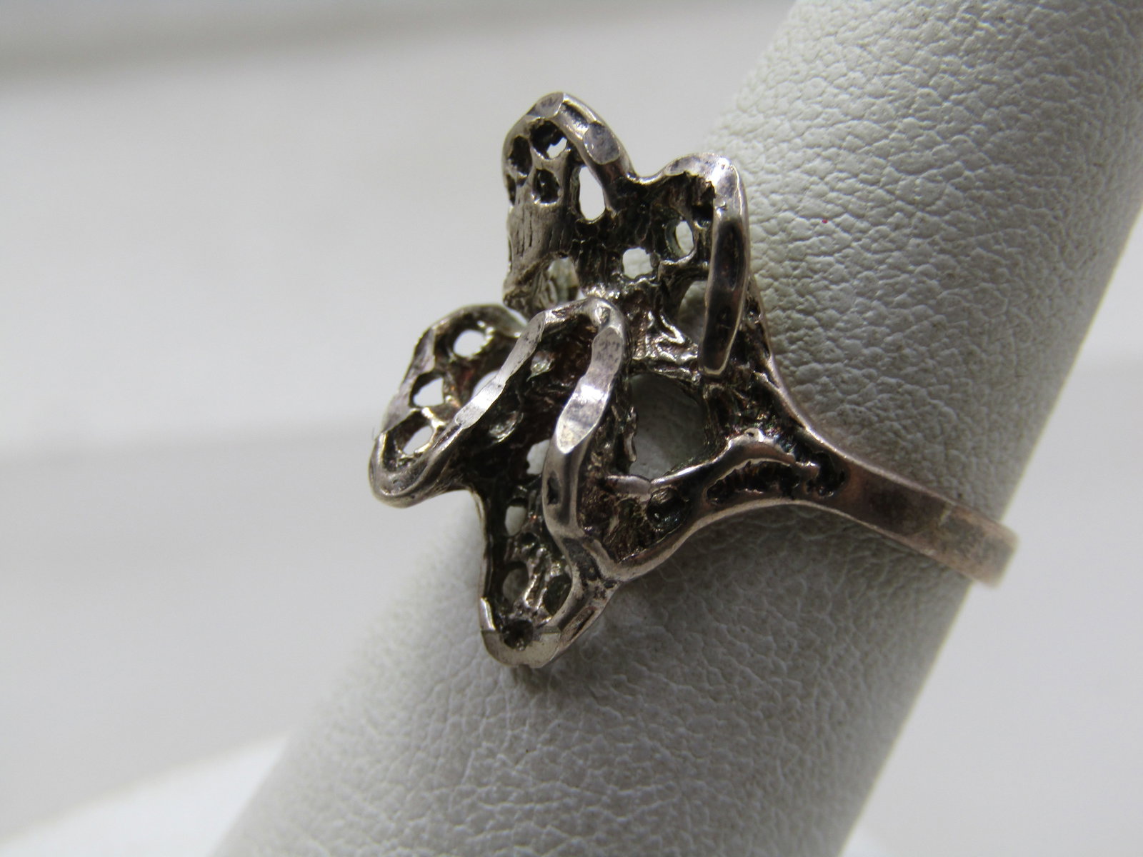 Vintage Sterling Fiigree Mod Ring, Sz. 7, 1960's-1970's - 3