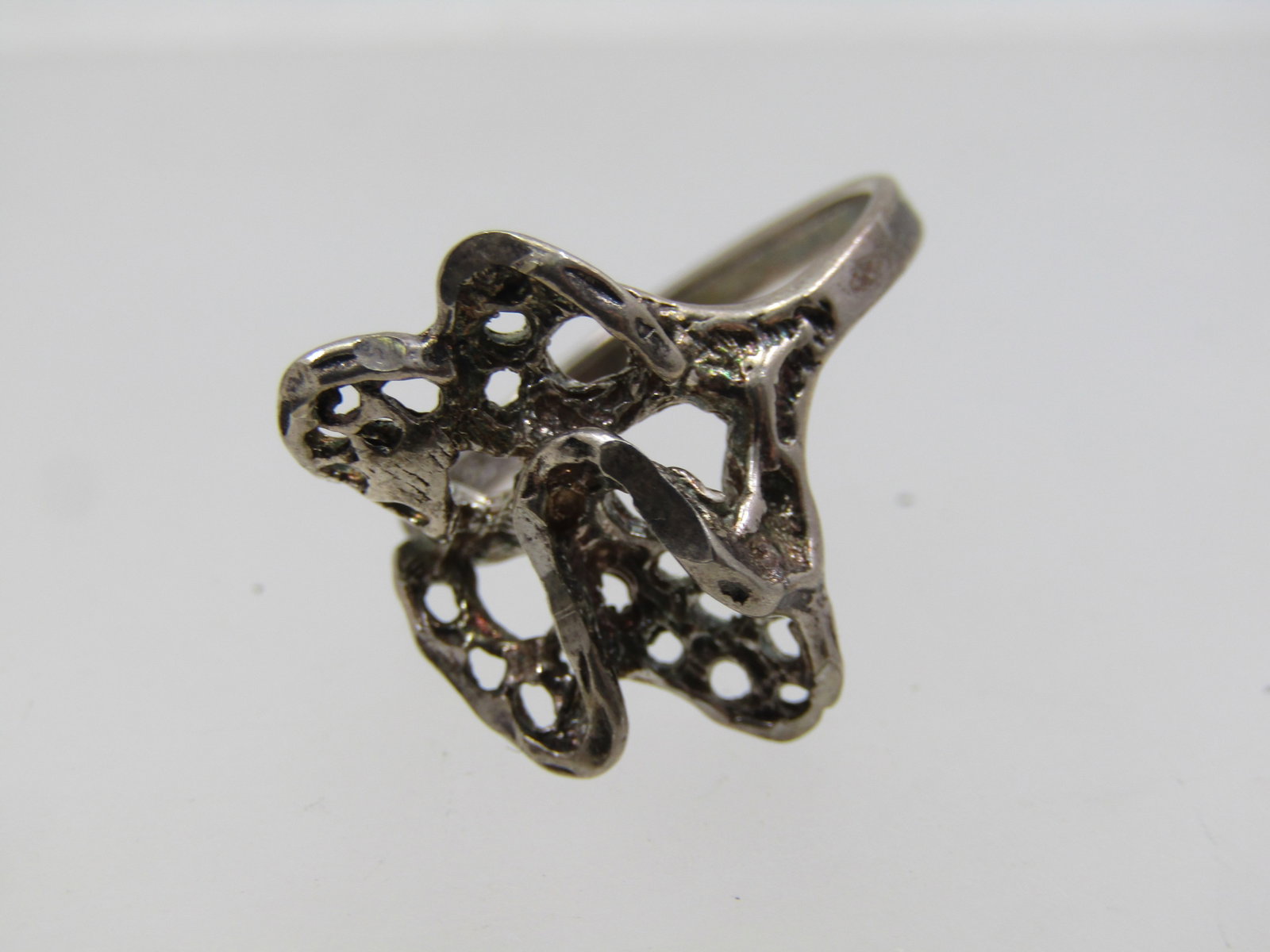 Vintage Sterling Fiigree Mod Ring, Sz. 7, 1960's-1970's - 4