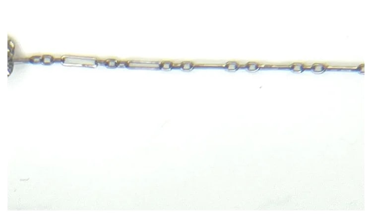 Vintage 14k White Gold Filigree Diamond and Natural Rock Crystal Quartz Necklace - 8