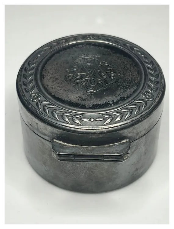 Vintage Sterling Silver Keepsake Box with Engraving - 4