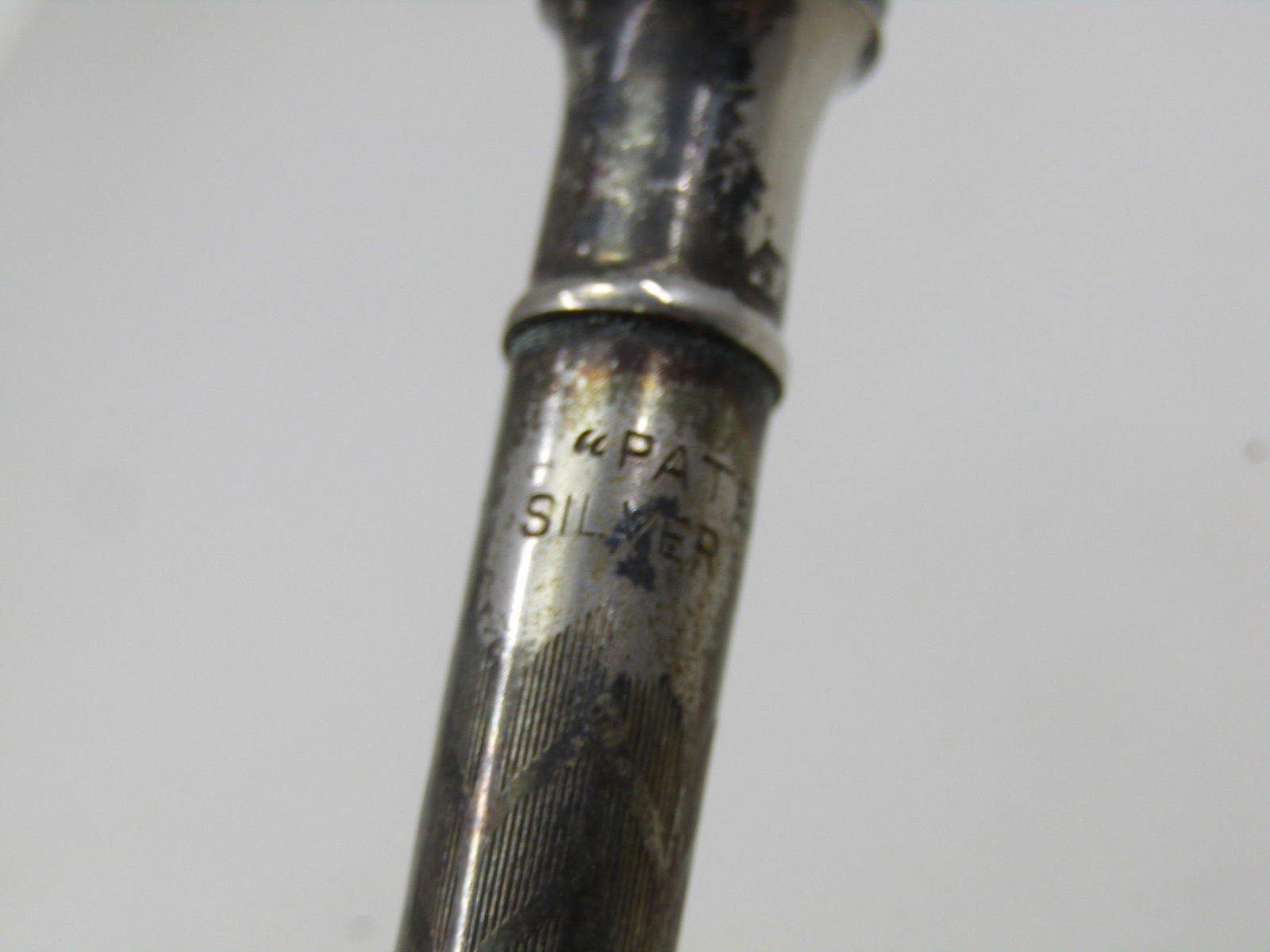 Vintage Silver Plated Mechanical Pencil Pendant 4.25" - 6