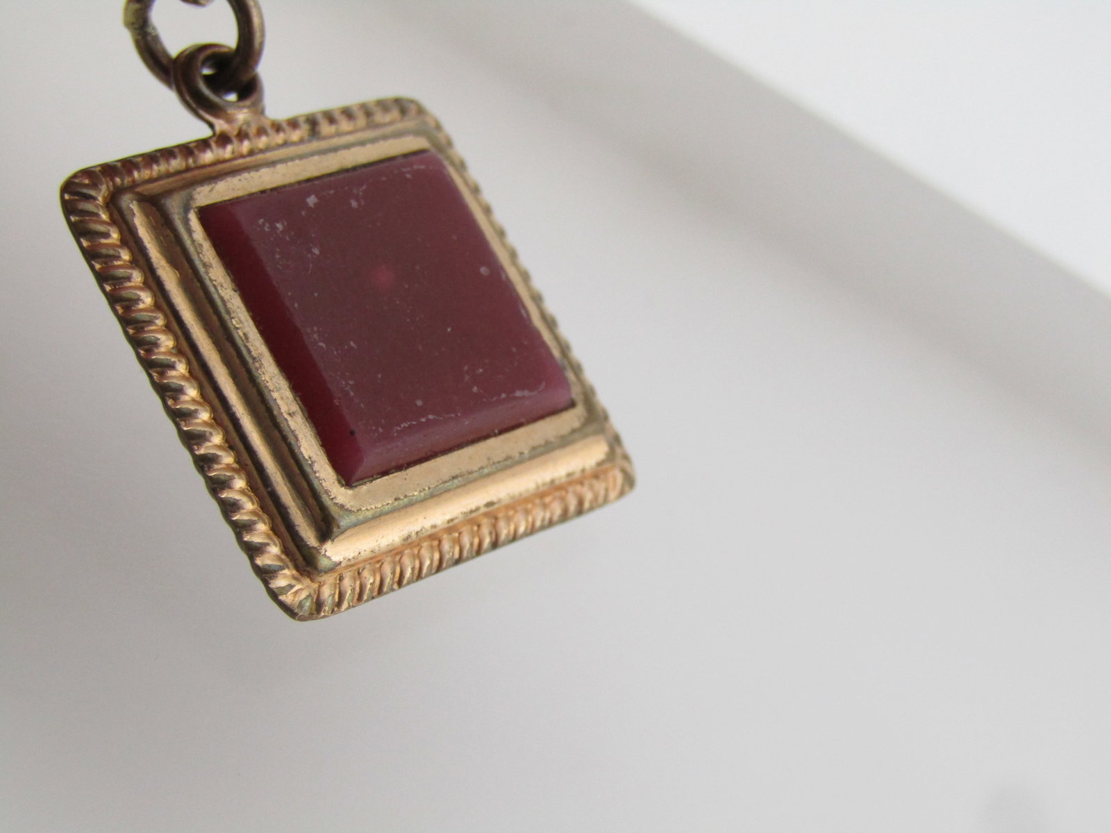 Vintage Victorian Watch Fob Charm Bracelet, 14kt Bracelet - 13
