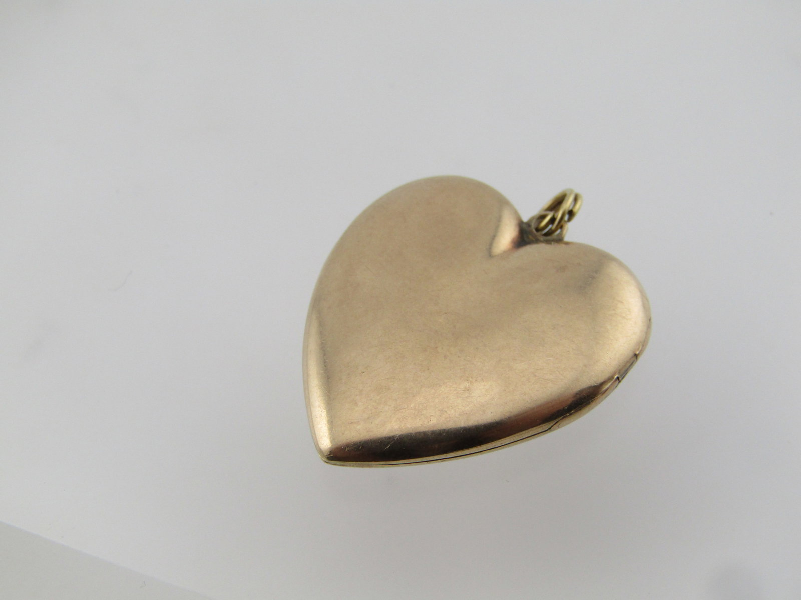 Vintage 10kt Heart Locket Pendant, 1940's-1950's, Signed - 3