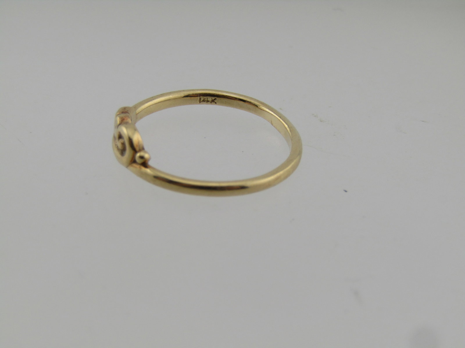 Vintage 14kt Scrolled Ring, Sz. 7.25, Mid-Century - 3
