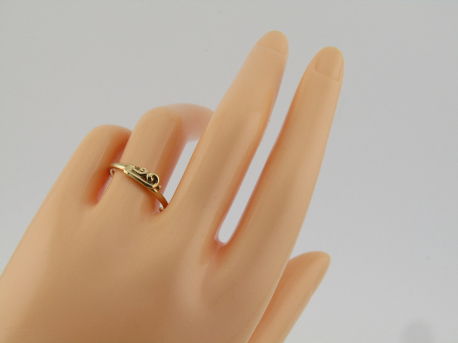 Vintage 14kt Scrolled Ring, Sz. 7.25, Mid-Century - 5