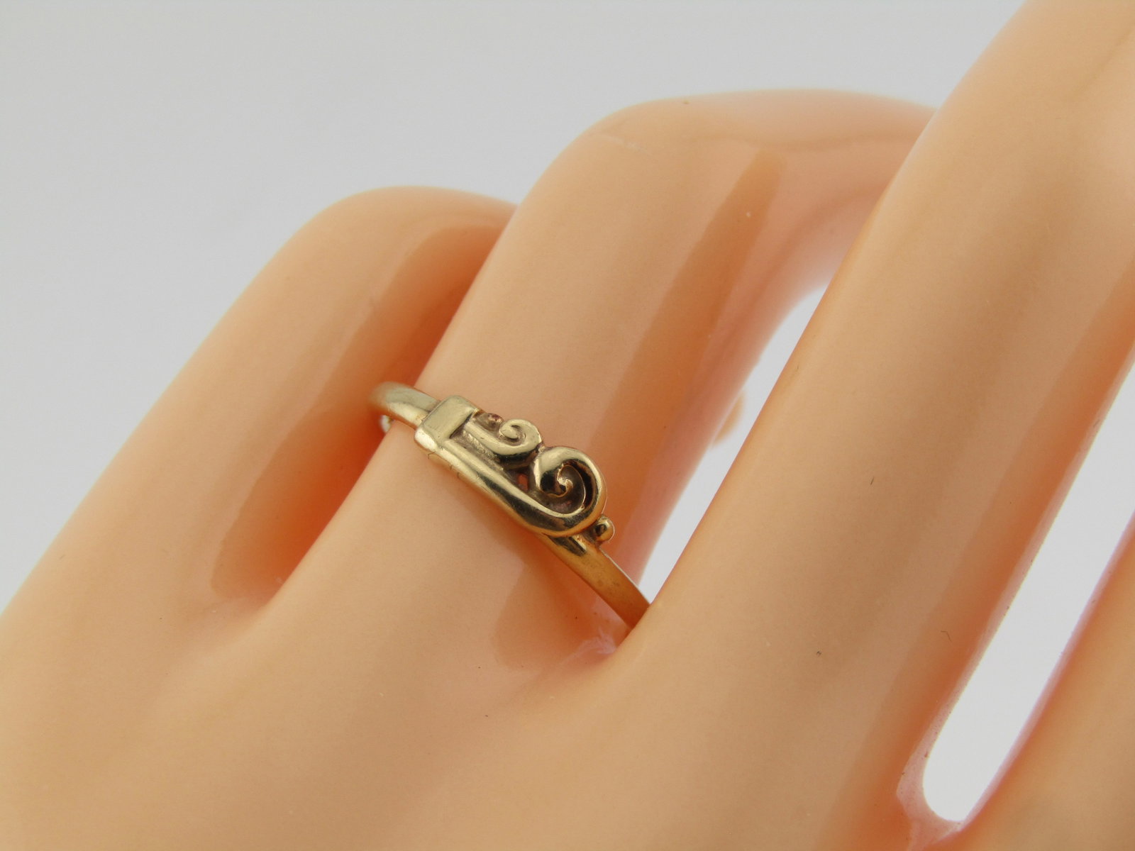 Vintage 14kt Scrolled Ring, Sz. 7.25, Mid-Century - 6
