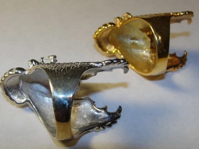 Sterling Silver Tribal Inspired Statement Eagle Ring with Patina Alberto Juan - 5