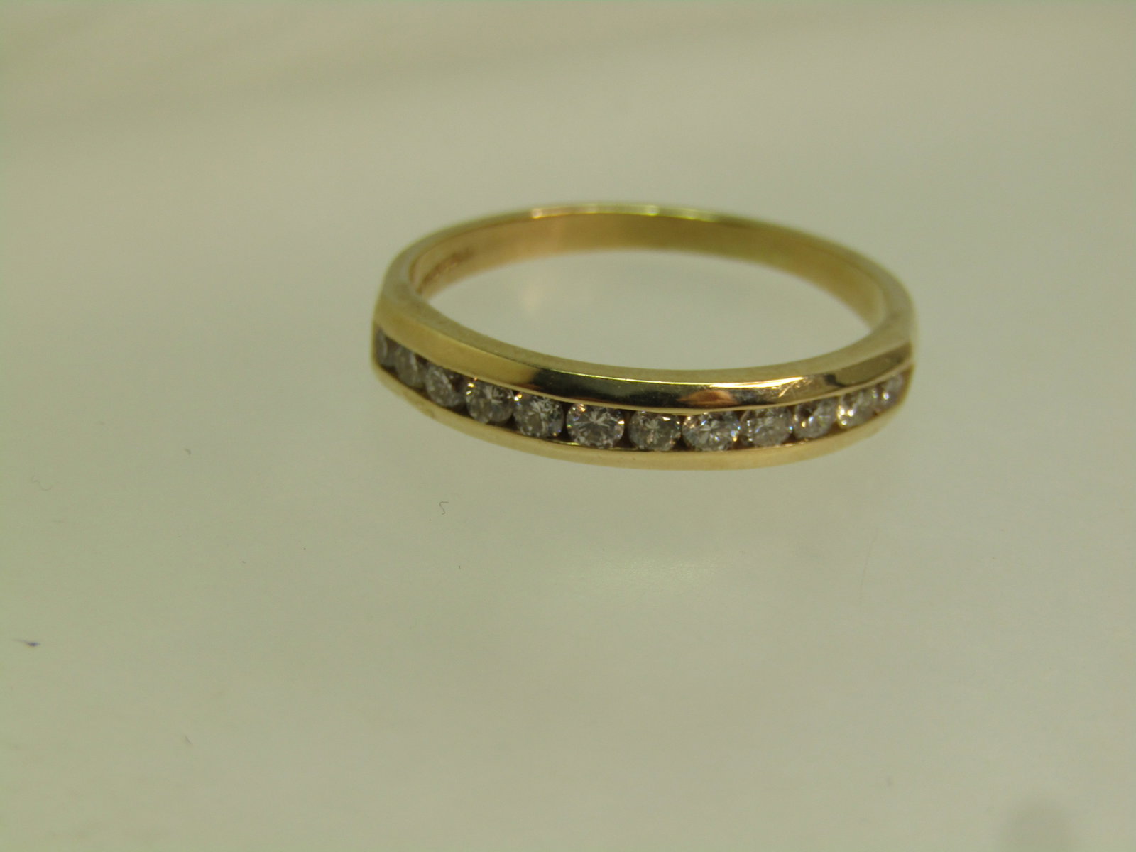 Vintage 14kt Diamond Anniversary/Wedding Band, Sz. 10, Magicglo, Unisex, 1980's - 3