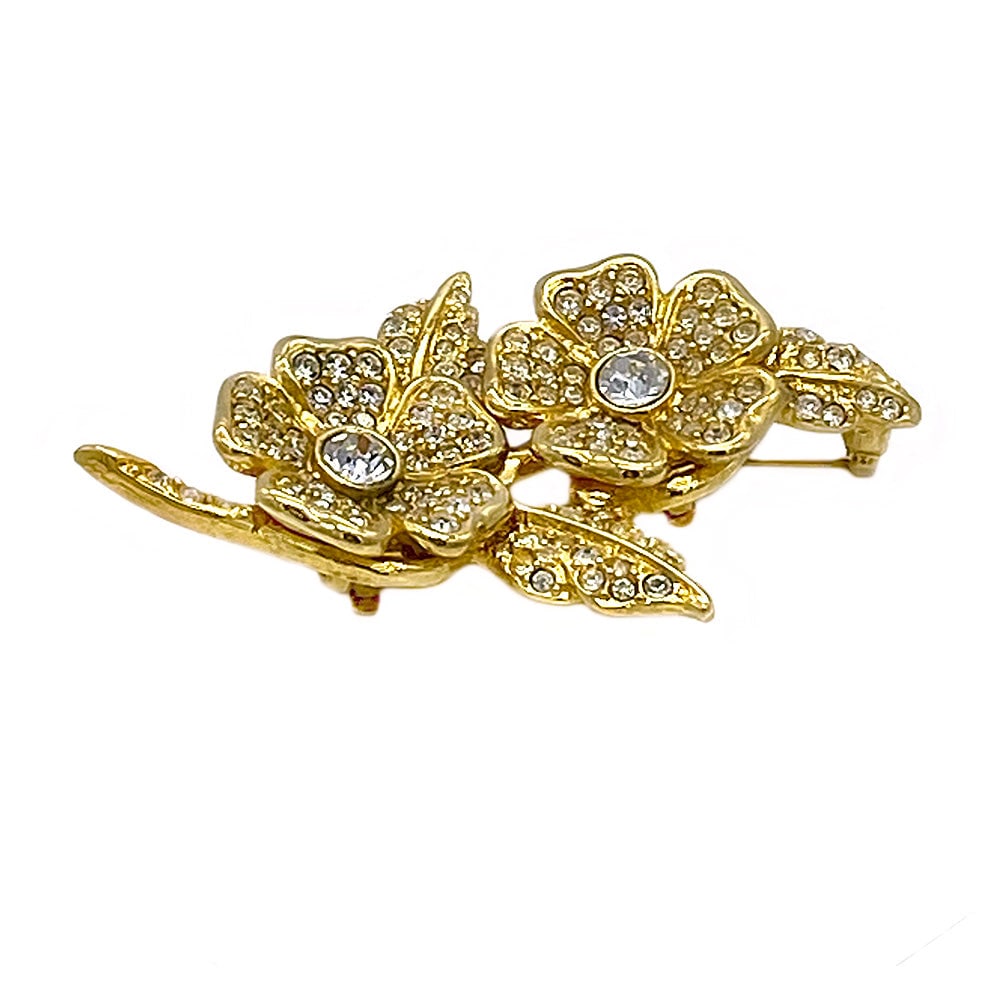 Joan Rivers Flower Earrings on Brooch - 2
