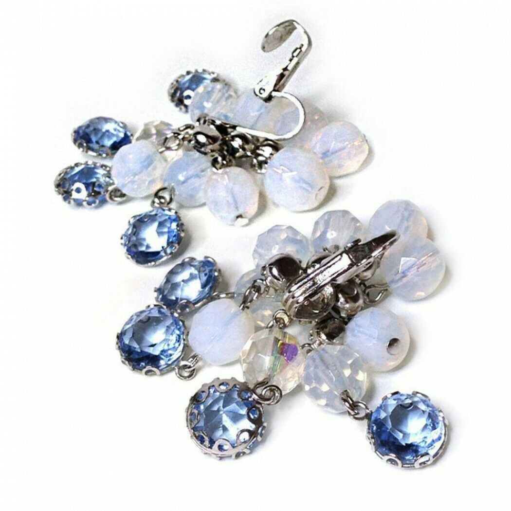 Carnegie Blue Cascading Earrings - 3
