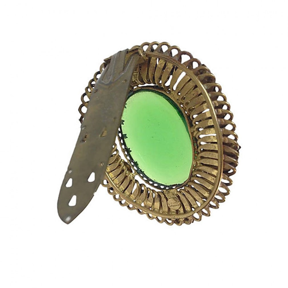 Czecho-Slovakia Green Dress Clip - 3