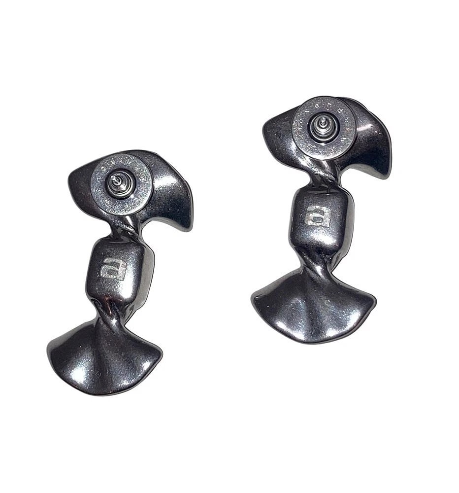 Alexander Wang Twisted Candy Wrapper Stainless Steel Earrings - 6