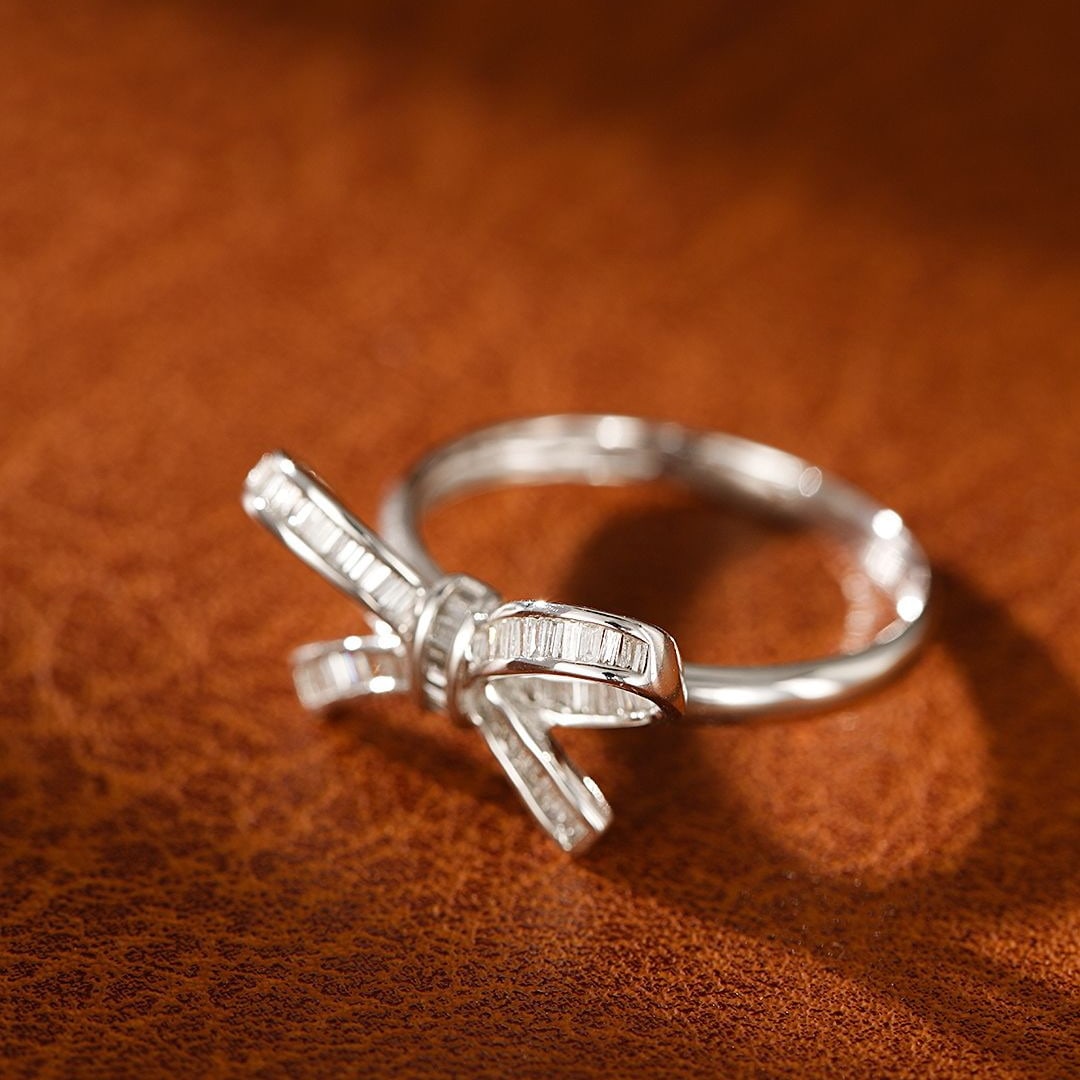 14K GOLD 0.28 CT NATURAL H DIAMOND RING - 3