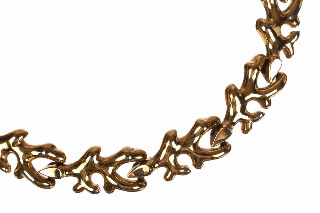 Ciner Goldtone Branch Coral Statement Necklace - 4