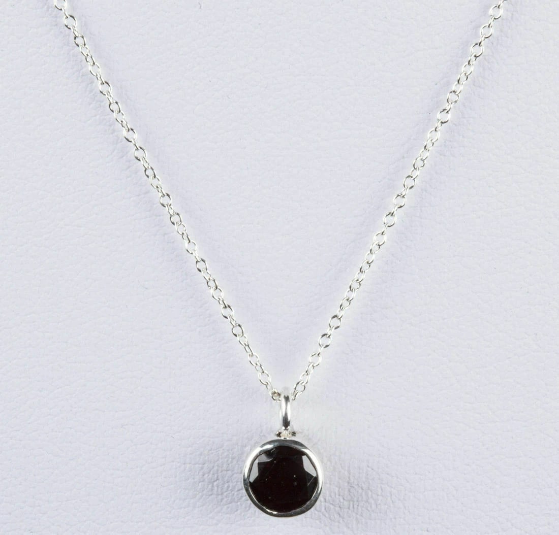 Sterling Silver Faceted Red Garnet January Astrology Pendant Necklace: Title:Sterling Silver Faceted Red Garnet January Astrology Pendant Necklace Description:This 12 piece astrology necklace collection is an extension of my 2nd collection called "Plain Jane", a long sid