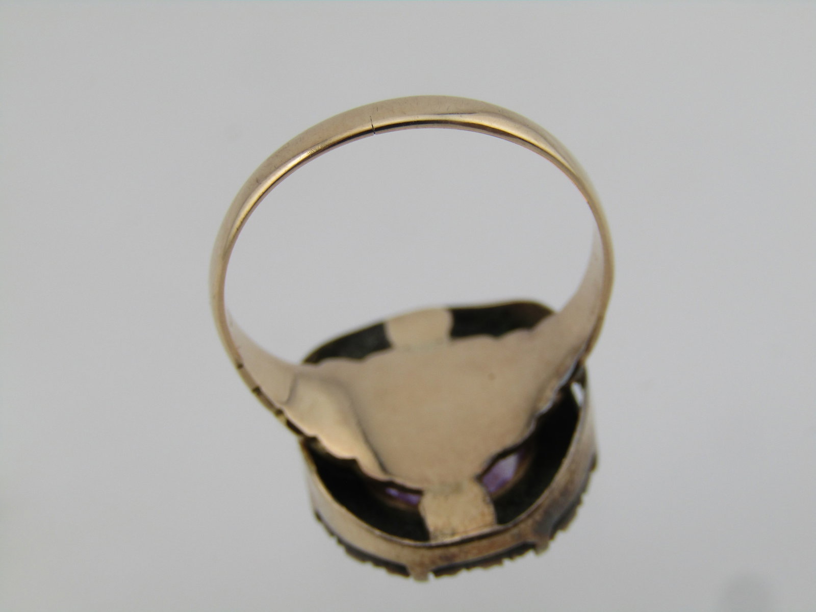 Antique Amethyst Seed Pearl 10kt-12kt Rin, Sz. 7, 1800's-1920's - 7