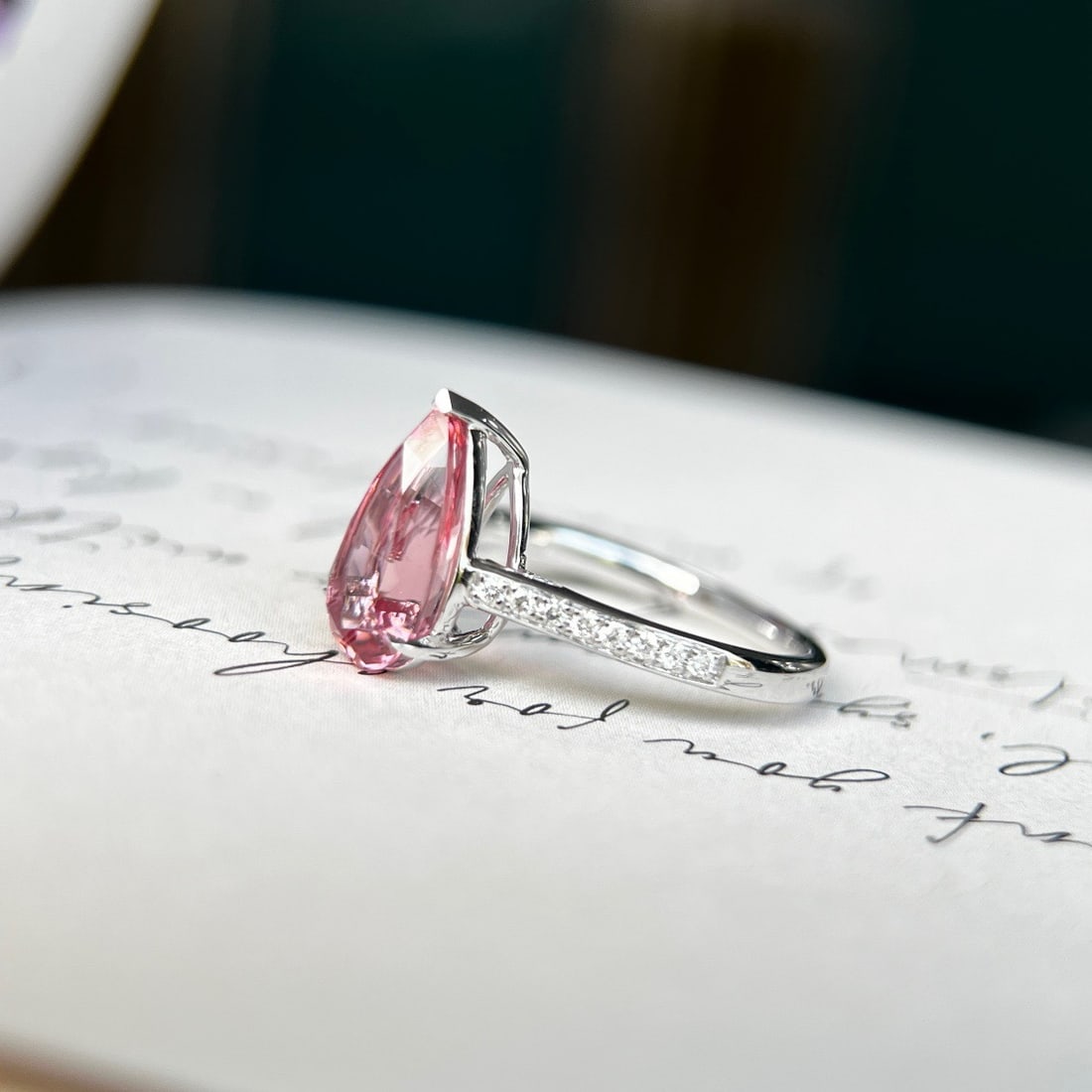 14K GOLD 2.62 CTW NATURAL TOURMALINE and DIAMOND RING - 3