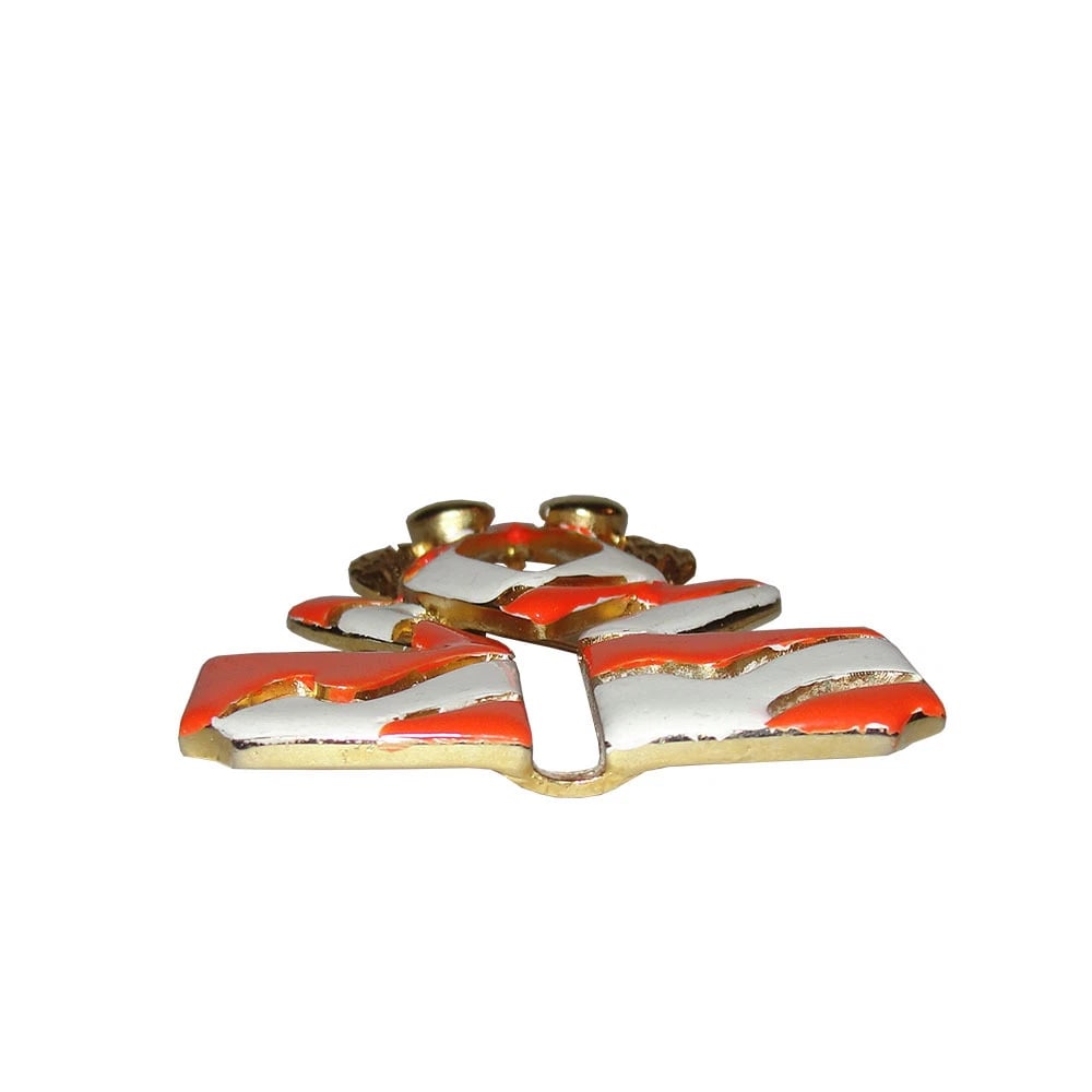 Pierre Cardin Enamel Runway Frog Pin - 5