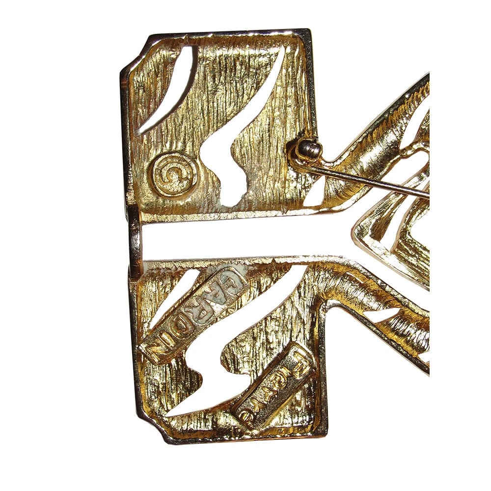 Pierre Cardin Enamel Runway Frog Pin - 6