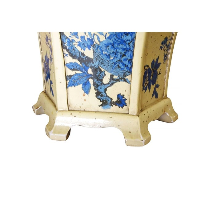 James Mont Style Enamel Asian Inspired Mid-Century Lamp Pair - 6