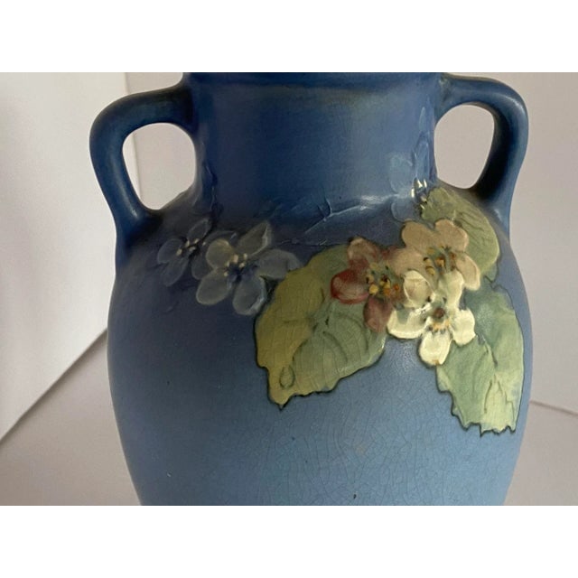 Antique Arts & Crafts Hand-Painted Art Pottery Vase by Weller Pottery - 3