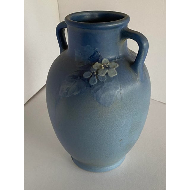 Antique Arts & Crafts Hand-Painted Art Pottery Vase by Weller Pottery - 4