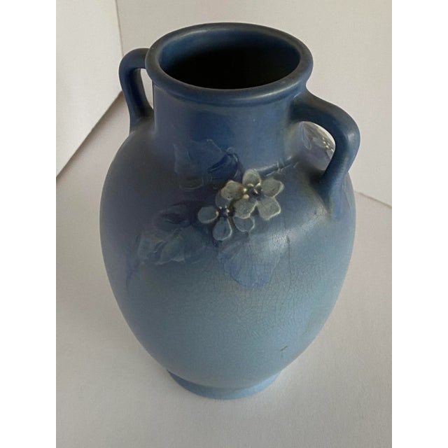 Antique Arts & Crafts Hand-Painted Art Pottery Vase by Weller Pottery - 5
