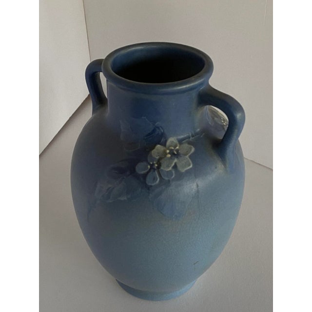 Antique Arts & Crafts Hand-Painted Art Pottery Vase by Weller Pottery - 6