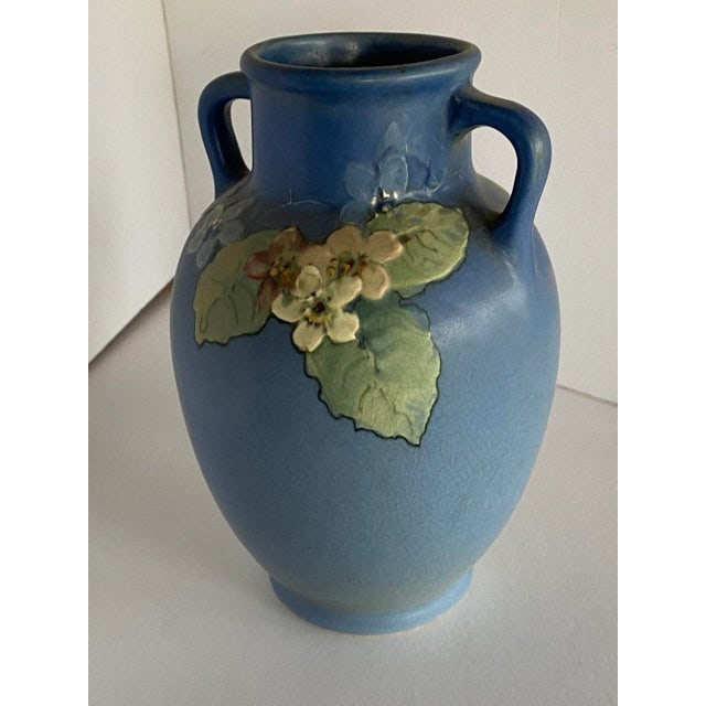 Antique Arts & Crafts Hand-Painted Art Pottery Vase by Weller Pottery - 7