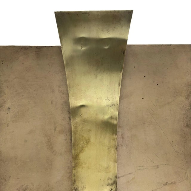 1980s Hollywood Art Deco Style Wood & Brass 9' Tall Torchiere Floor Lamp, Pair - 9