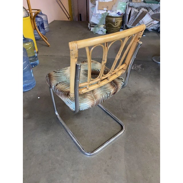 Rare Restored Marcel Breuer Rattan Back Chrome "Cesca" Chairs by Virco, Set of 4 - 6